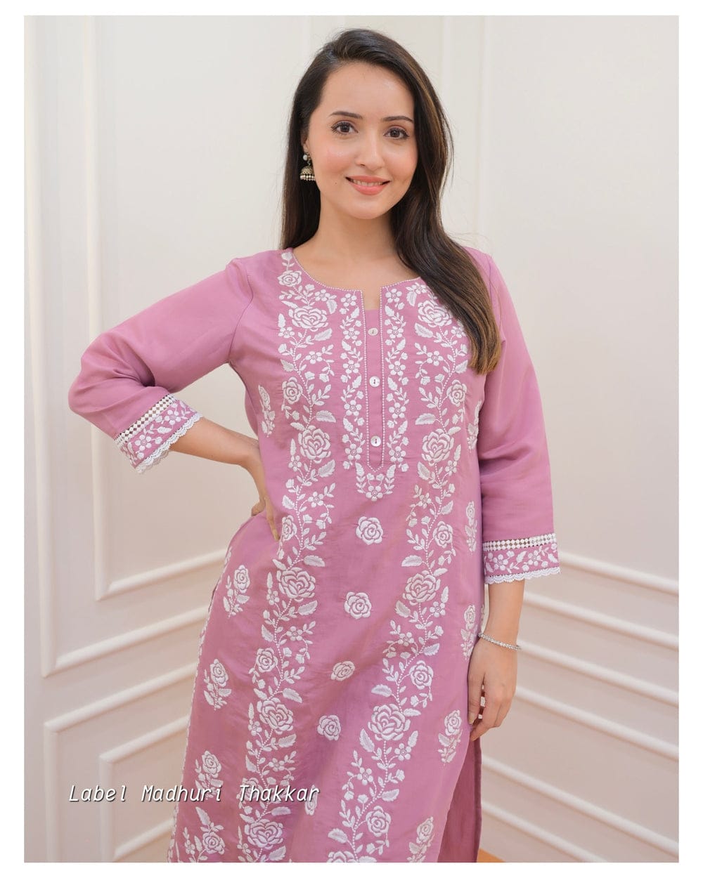 MT Roman Silk Embroidery Designer Kurti With Bottom Dupatta Wholesale Shop In Surat
